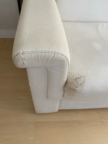 SOFÁ CAMA BRANCO BOM ESTADO 