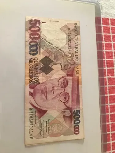 cédula de 500 mil cruzeiros