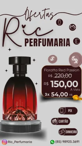 Floratta Red Passion 75ml - Lançamento!