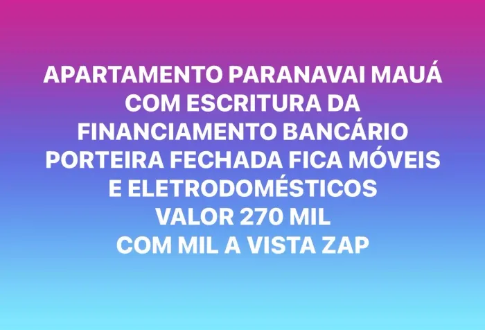 APARTAMENTO PORTEIRA FECHADA / TROCO POR CASA ROSINA MAGINE OU IPÊ