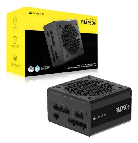 Fonte Corsair Rm750e, 750w, Cybenetics Platinum Pcie 5.1 12