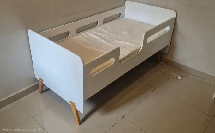 Cama infantil 1,50m com colchão