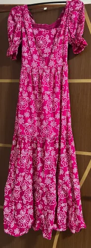 VESTIDO LONGO ROSA