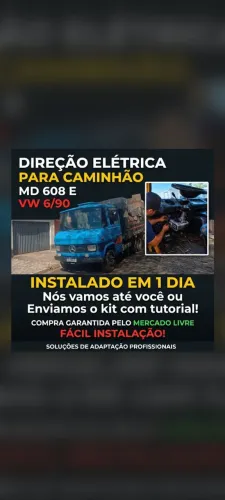 Direção elétrica para caminhões MB 608 / VW 6.90