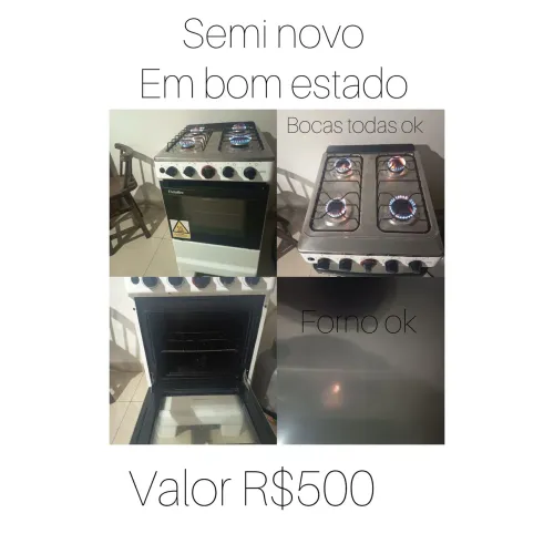 Fogão 4 bocas Esmaltec