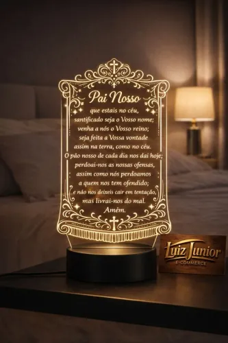 Luminária Acrílico com base Led