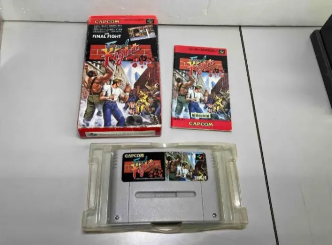 Final Fight 1 Original japonês completo com detalhe na caixa!!!