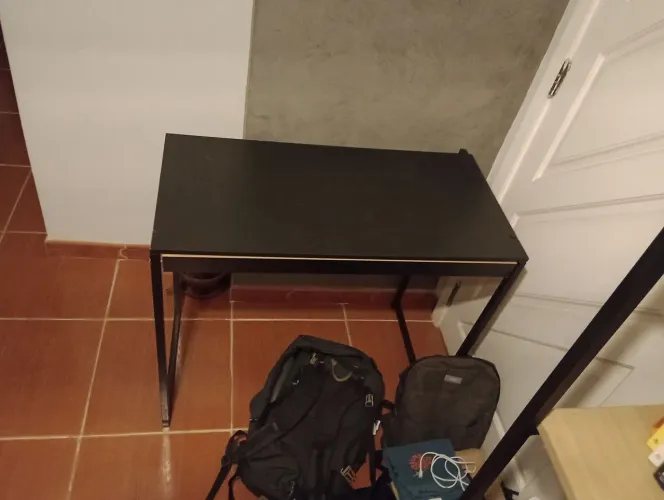 Mesa de escritório 90 x 45 cm | Preta