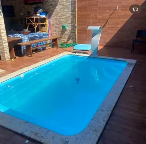 Vende-se Piscina de Fibra com instalação