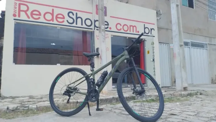VOCÊ PASSEANDO POR AI NESSA bicicleta Mountain Bike GTI modelo Roma com aro 29 e estrutura