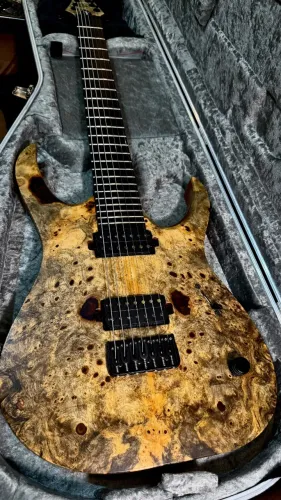 Guitarra Mayones Duvell MBC Buckeye burl