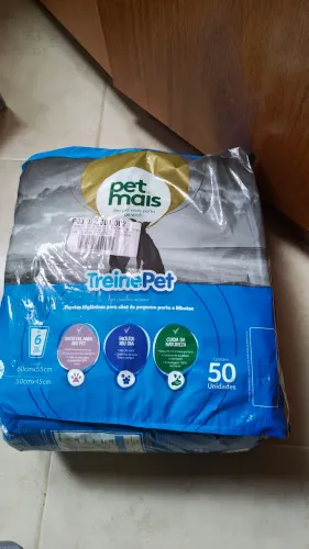 Tapete Higiênico TreinePet Petmais 50 Unidades 60x55cm