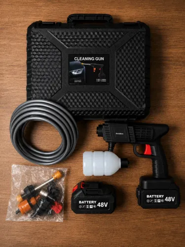 Lavadora de Alta Pressão Sem Fio 48V + 2 Baterias + Kit Completo ?
