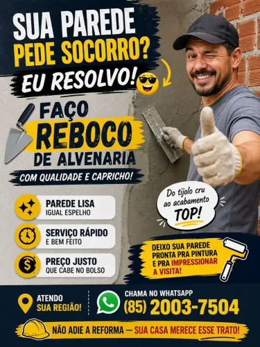 Reboco interno e externo
