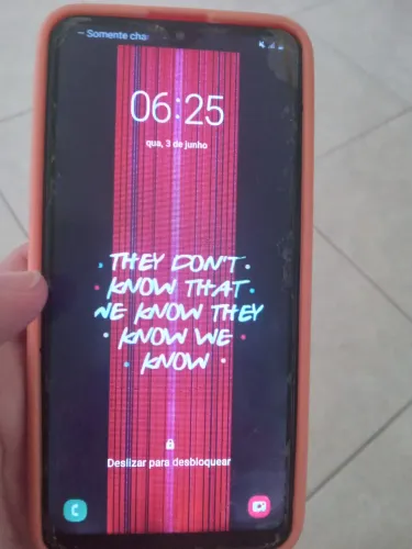 Samsung m10 c defeito na tela