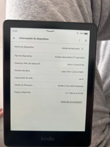 Kindle Paperwhite 11ª Geração