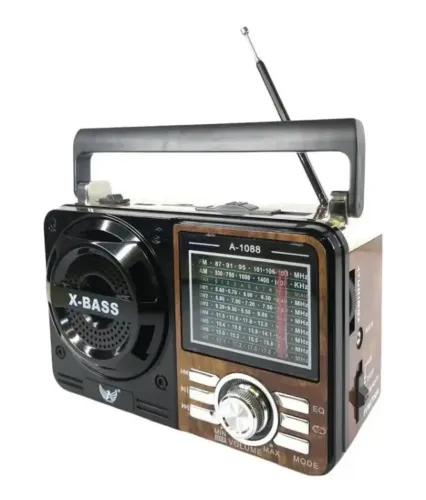Rádio Retrô Portátil 1088 USB