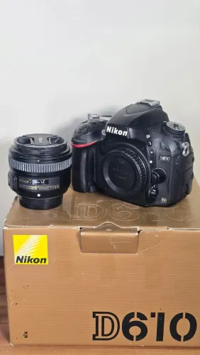 Camera Nikon D610+lente +flash
