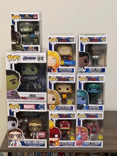 Funko Pop Capitã Marvel Hulk Vingadores Marvel - Vários Modelos