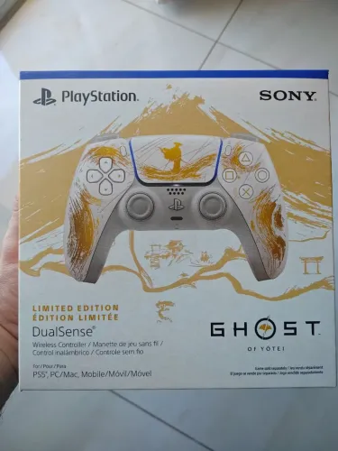Controle PS5 edição especial Ghost of Yotei