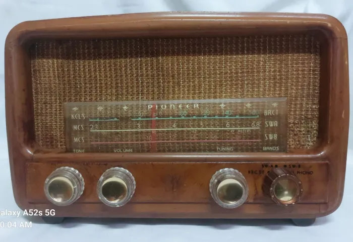 Rádio Antigo Pioneer funcionando 