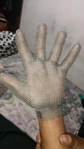 Luva De Segurança Malha Aço Inox Açougue Anti-corte 