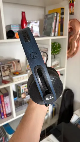 Kuba Disco Bluetooth Headphone Madeira de Lei Azul | Garantia | Completo