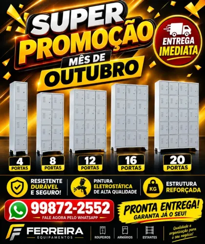 Roupeiro de vestiários novos super promoção outubro