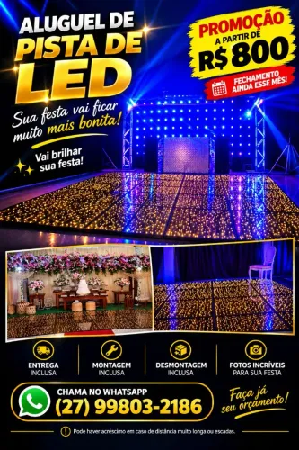 Posta de dança em led