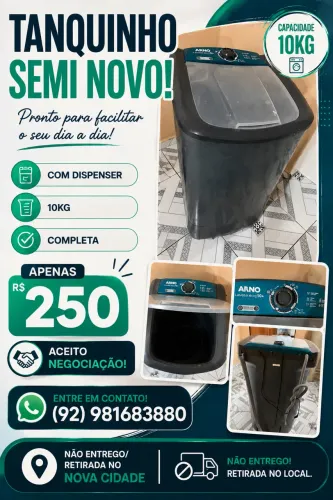 ? TANQUINHO SEMI NOVO À VENDA! ?