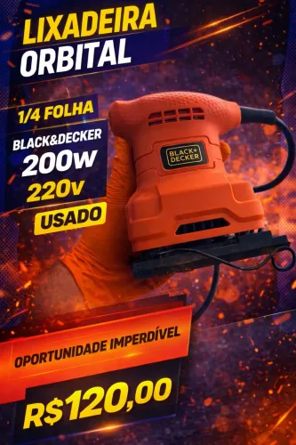 Lixadeira Black & Decker 220v