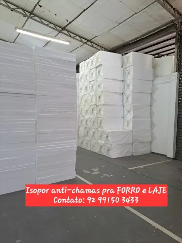 Isopor anti-chamas pra FORRO, LAJE, FACHADA, RODA FORRO E FLOCADO