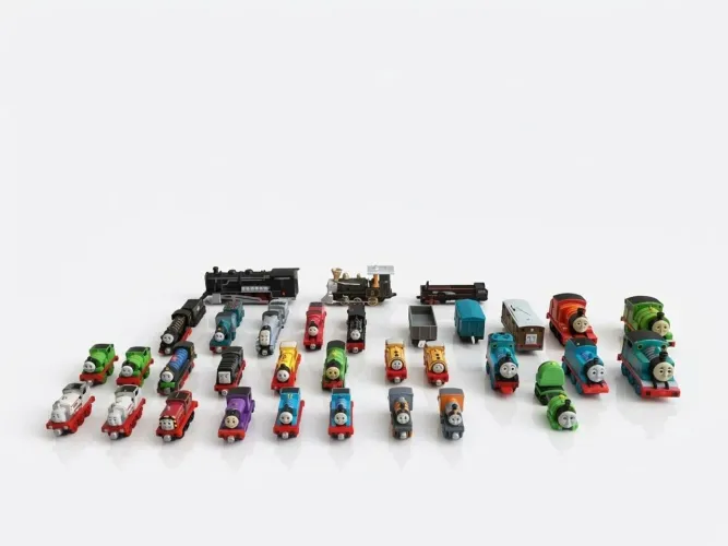 Super lote Thomas e seus amigos take along Mattel com trens, pistas e estações