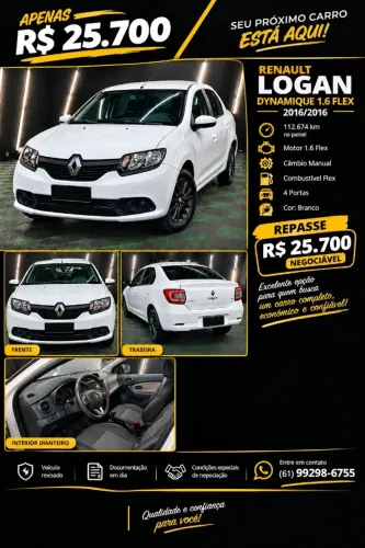 Renault Logan Dyna. Easyr Hi-flex 1.6 8V 2016