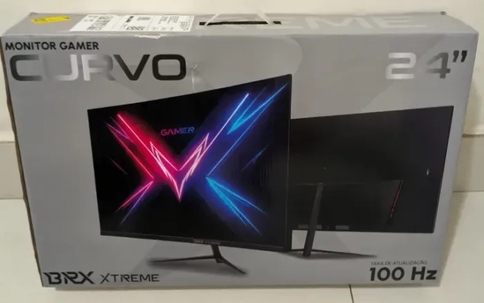 Monitor curvo 24 polegadas Novo