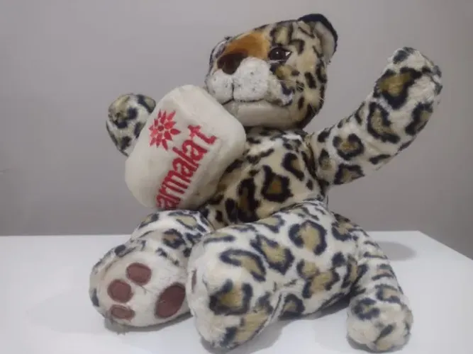 pelúcia vintage - oncinha parmalat anos 80/90