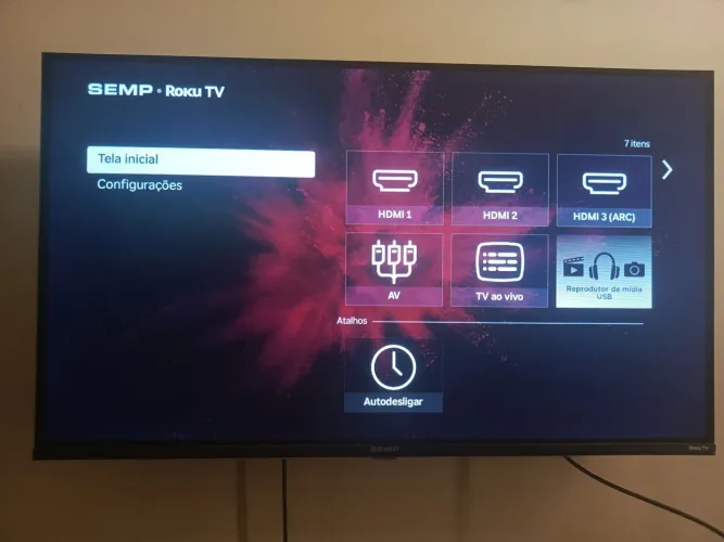 TV SEMP Sistema Roku 32 polegas