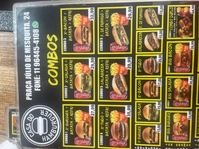 Trabalha na hamburgueria