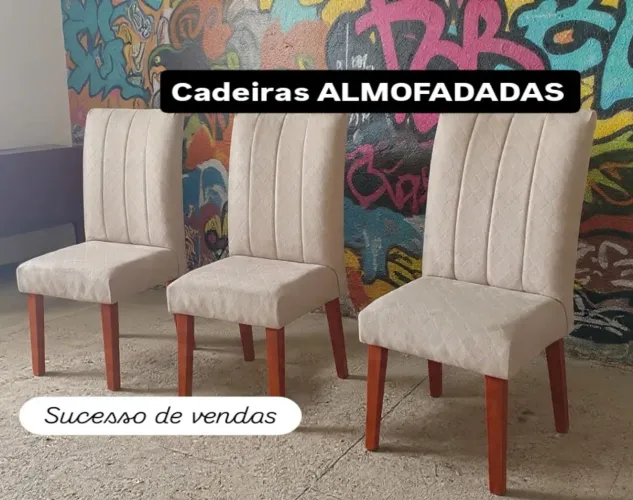 Cadeira de Jantar Almofadada NOVA ..DIRETO DA FÁBRICA!