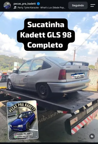 Peças Kadett GLS 98