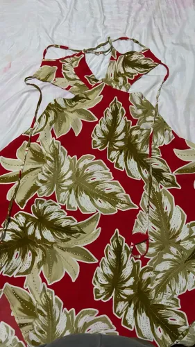 Vestido Floral Vermelho - Tamanho Único | Semi Novo