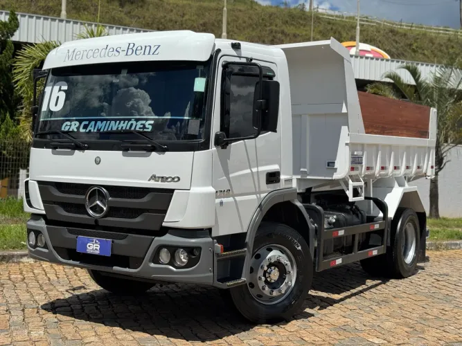 CAMINHÃO MB ATEGO 1719 2016 CAÇAMBA TOCO ZERA SEM USO EXTRA TODO ORIGINAL