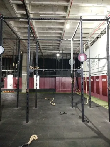 Rack de Crossfit - 5,5m - com algo e suporte para corda