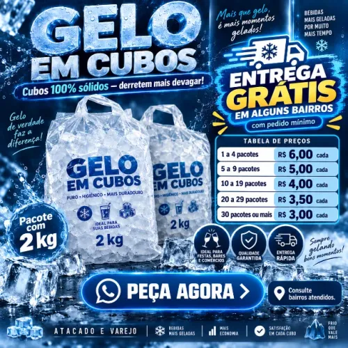 ? ATENÇÃO! GELO COM PREÇO DE OPORTUNIDADE! ?