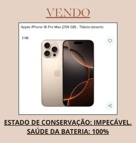 Vendo Iphone 16 pro max 256 gb