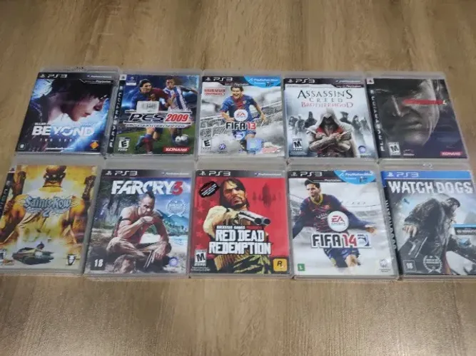 Lote 10 jogos PS3