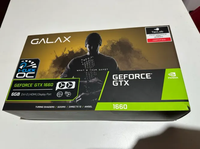 Placa de Vídeo Geforce GTX 1660