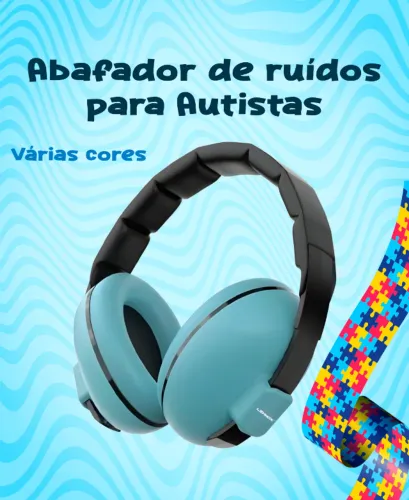 Abafador de Ruído para Autistas Infantil e Adulto | Várias Cores