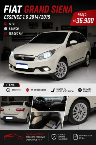 Fiat Grand Siena Essence Dual. 1.6 Flex 16V 2015