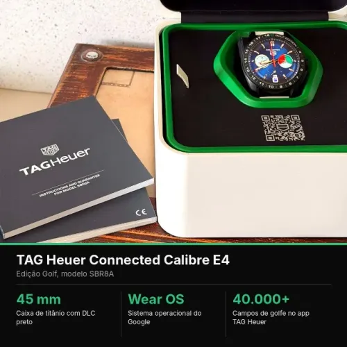TAG Heuer Connected Calibre E4 Golf Edition Titânio - 45mm